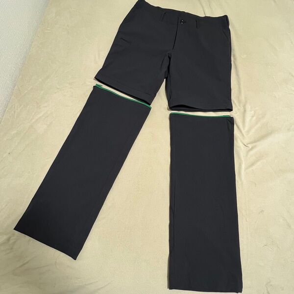 ビームスゴルフ ドライストレッチ2wayパンツ L 美品 ハーフパンツ ブラック