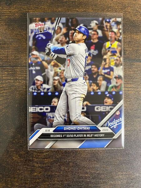 【ラスト1枚】2024 topps now 大谷翔平 50/50達成記念カード 50/50