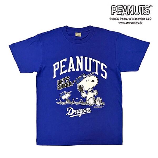 新品未開封 中日ドラゴンズ スヌーピー Tシャツ snoopy NPB プロ野球 Tシャツ 半袖