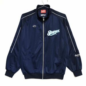 [Бесплатная доставка] Shonan Sealex / Yokohama Baystars / Yuki Yoshimura / Спортивная куртка / Джерси / Rawlings / Вышивка / Темно-синий / L размер