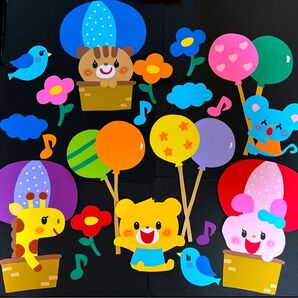 壁面 オールシーズン!気球 保育園 幼稚園