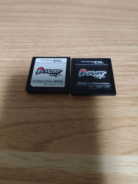 2個セット ポケットモンスター ブラック ホワイト DS ソフト