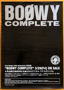 BOOWY／B2ポスター　COMPLETE　氷室京介　布袋寅泰