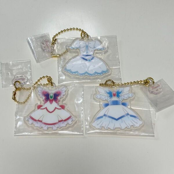 プリキュア 一番くじ E賞 コスチュームアクリルチャーム 3点セット