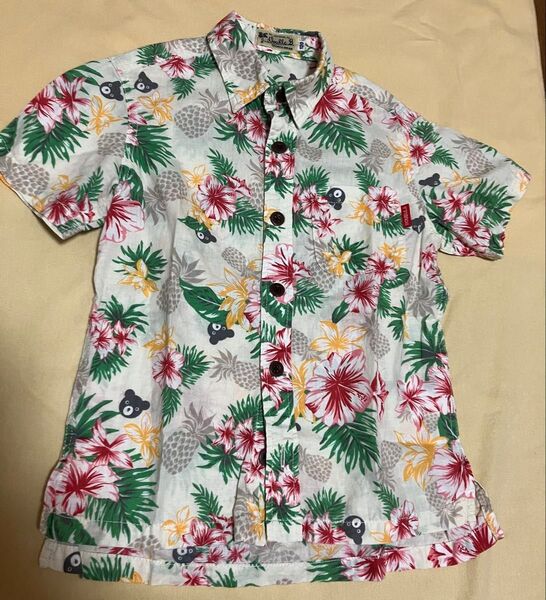 未使用に近いミキハウス ダブルビー アロハシャツ