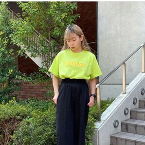PUNYUS グリーン Tシャツ プニュズ ロゴ レディース サイズ1 半袖 Tシャツ 半袖Tシャツ 渡辺直美さんプロデュース