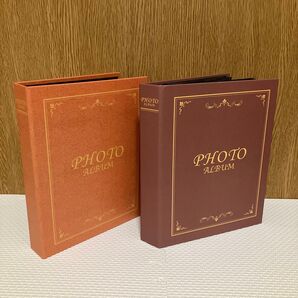 フォトアルバム L判 2段 72枚x2冊 アンティーク まとめ売り セット