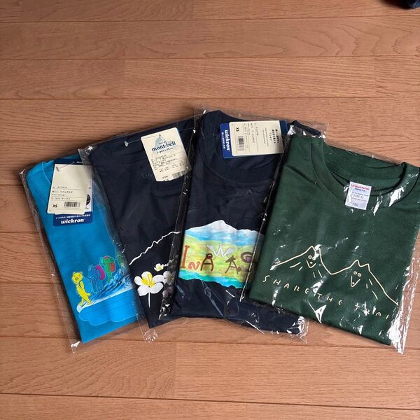 子供mont-bellTシャツ 左xsが3着 150