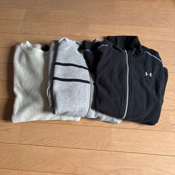 mont-bell1UNDER ARMOUR2 スウェット ジャケット3種 左からm sm md
