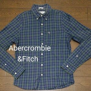 Abercrombie&Fitch ボタンダウンシャツ グリーン系 M