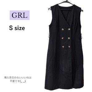 GRL ノースリーブトレンチワンピース kz62 レディース 古着 ワンピース ノースリーブ ロング