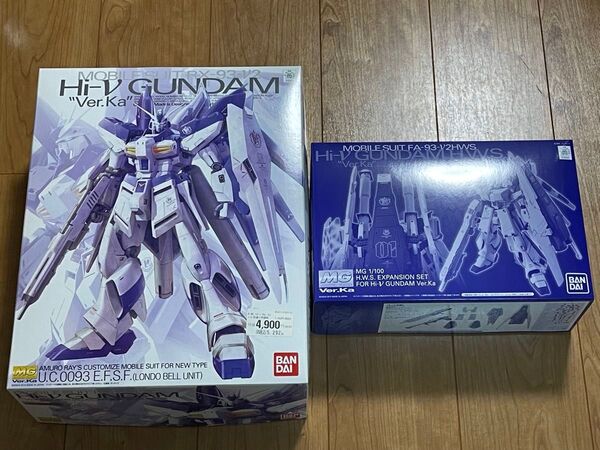 ジャンク MG 1/100 H i-νガンダムVer.Ka HWS拡張セット 素組完成品