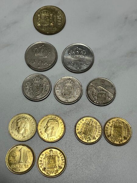スペイン 硬貨 12枚セット まとめ売り