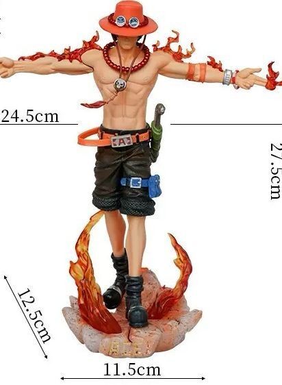 炎のエフェクト付きフィギュア 24.5cm