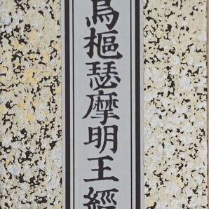 烏枢沙摩明王経【経本・お経】