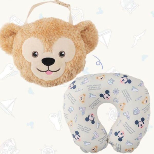 東京ディズニーシー20周年「ワンダフルヴォヤッジ」ダッフィーネックピロー