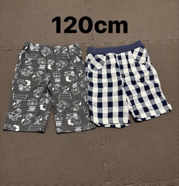 ハーフパンツ パンツ 男の子 キッズ スヌーピー ペアレンツ チェック タータンチェック