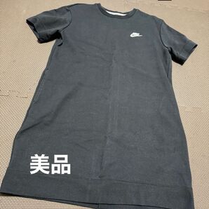 ナイキ NIKE スカート スウェットスカート ジャージ ミニスカート 黒 ワンピース 半袖 半袖ワンピース
