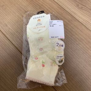 conoco ベビーソックス 2足組 9〜15cm 新品 未使用 タグ付き