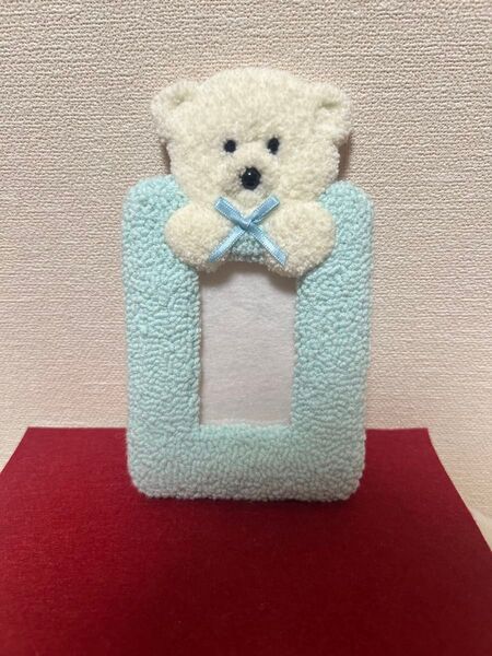 トレカケース ハンドメイド しろくま パンチニードル