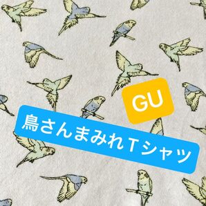 ユーズド 鳥さんまみれ Tシャツ