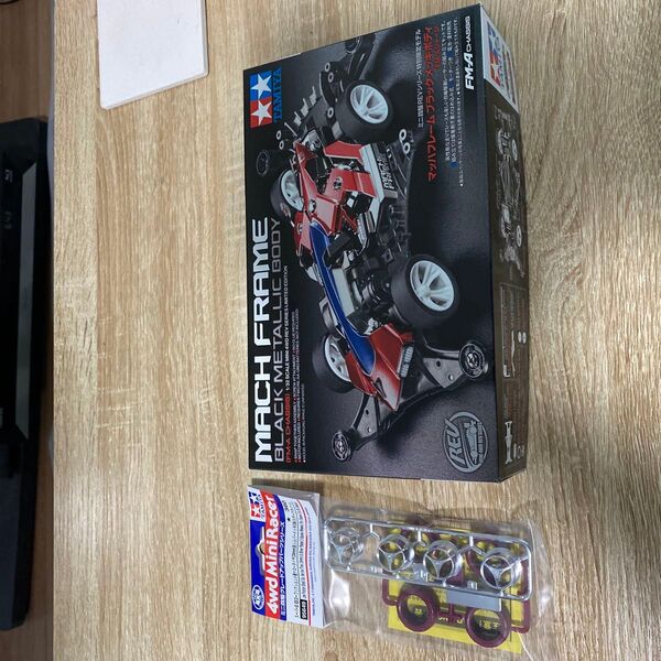 ミニ四駆 マッハフレーム ブラックメッキボディ FM-Aシャーシ 他2点セット
