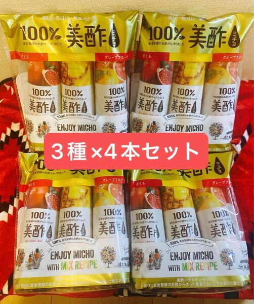 美酢 900ml3種のフレーバーセット 各4本 計12本(希釈タイプ)