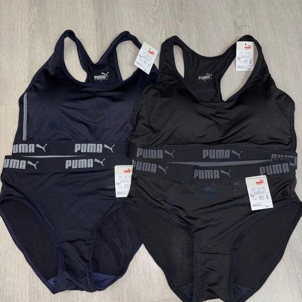 大特価!!ゴールデンウィークセール!! PUMA スポーツブラ ショーツ セット ネイビー ブラック 2枚セット