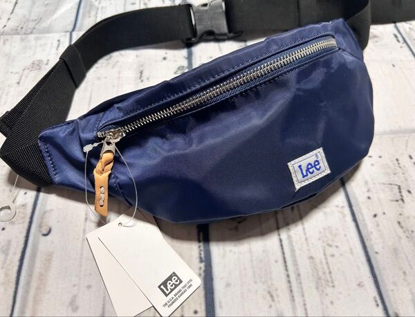 Lee leeウエストポーチ ボディバッグ 斜め掛けバッグ ウエストバッグ ショルダーバッグ ボディバッグ ネイビー