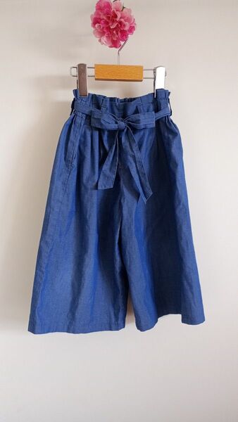 GLOBAL WORK グローバルワーク デニム風 ガウチョパンツ L
