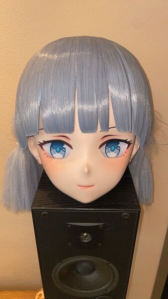 【在庫あり】原神 神里綾華 全頭面 着ぐるみ コスプレ マスク 鍵つきkigurumi