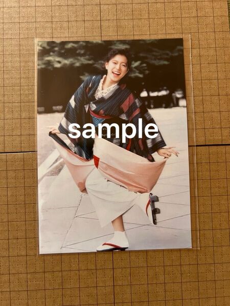 中森明菜 写真 Lサイズ 着物 アイドル 写真 Lサイズ アイドル