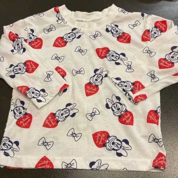 ミニーマウス 長袖Tシャツ 95 女児