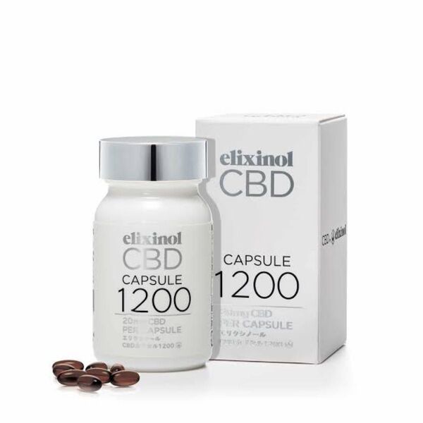 ELIXINOL エリクシノール CBDカプセル 1200 2個