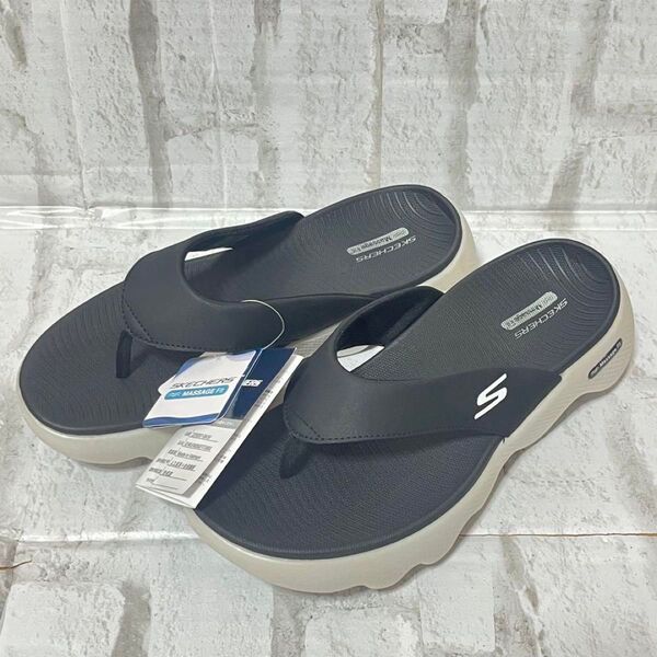スケッチャーズ トングサンダル 27cm 厚底 GO WALK MASSAGE