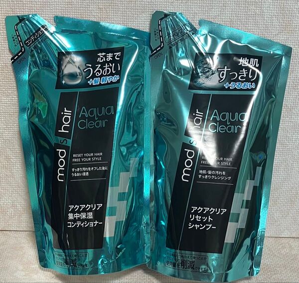 モッズ アクアクリア シャンプー集中保湿コンディショナー つめかえ用 350mL