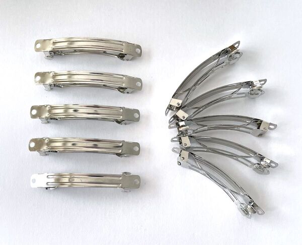 バレッタ金具 8cm 10個セット