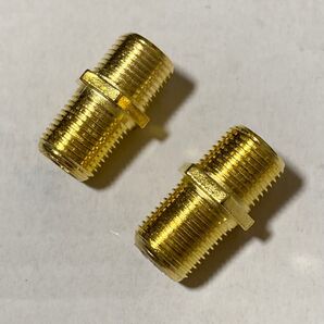 アンテナ中継プラグ 同軸ケーブル用 中継アダプタ F型 2個セット