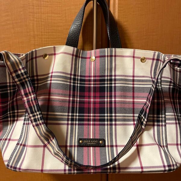 BLUE LABEL CRESTBRIDGE チェック柄 トートバッグ