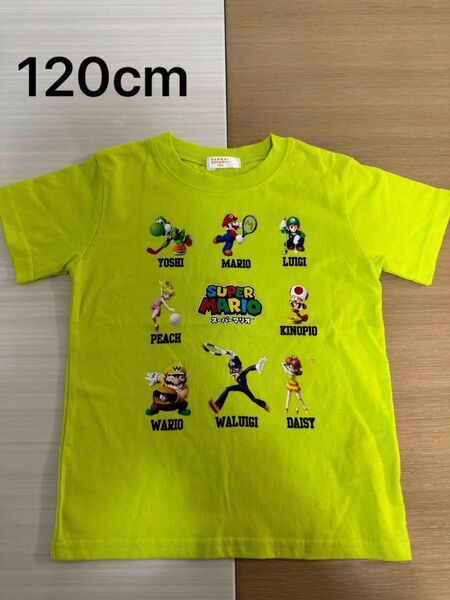 任天堂スーパーマリオ Tシャツ スポーツ 半袖 男の子 Tシャツ 120cm
