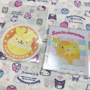 サンリオ ナムコ ポムポムプリン ステッカー ロッカーキー型コースター こぎみゅん ペックル