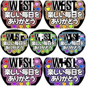 《楽しい毎日をありがとう》 全7色 ラメ ファンサうちわ ファンサ文字 カンペ
