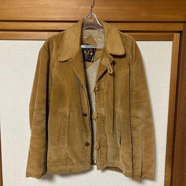 h.i.s コーデュロイジャケット ベージュ Lサイズ 古着