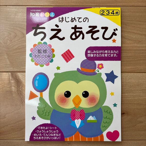 知育ドリル はじめてのちえあそび 2歳3歳4歳 未記入 めいろ てんつなぎ ぬりえ えさがし こうさく おけいこ 幼児 学習