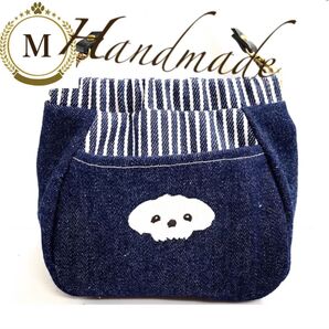 ★【オーダーメイド】お散歩用 Mサイズぷっくり 消臭マナーポーチ⑥