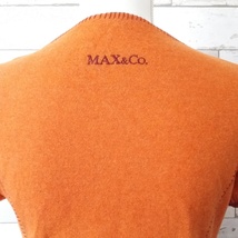 【人気】MAX&Co. jeans&basics/マックス&コー バック刺繍半袖ニット オレンジ サイズL レディース/4805_画像4