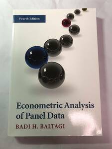 [542]【古本】BADI H. BALTAGI Econometric Analysis of Panel Data 4th ed. WILEY【同梱不可】