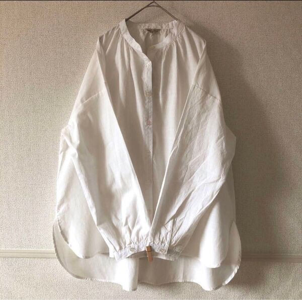 新品SM2 ふんわりシルエット*ストライプ×ロングシャツ