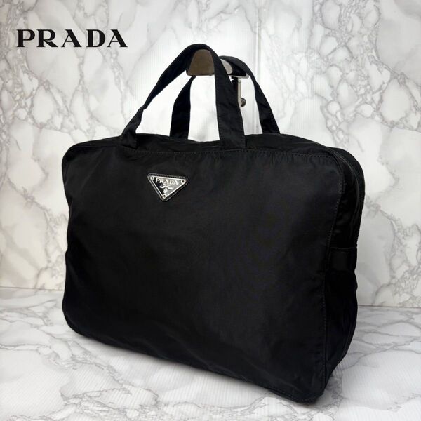 041 PRADA プラダ ハンドバッグ テスートナイロン 黒 ブラック