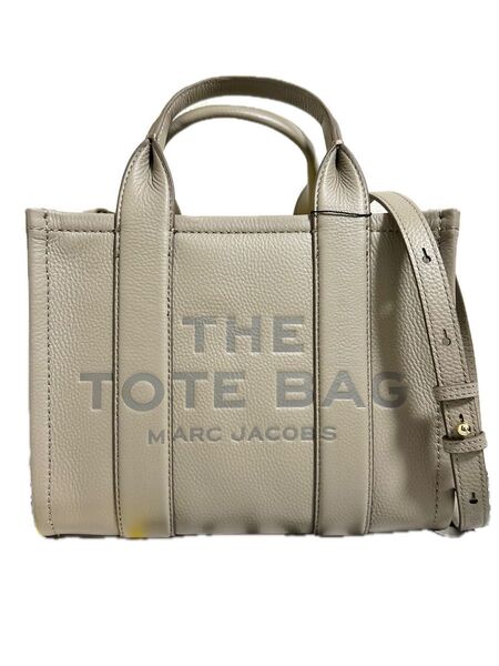 【新品】マークジェイコブス ザ レザー スモール トートバッグ セメント MARC JACOBS